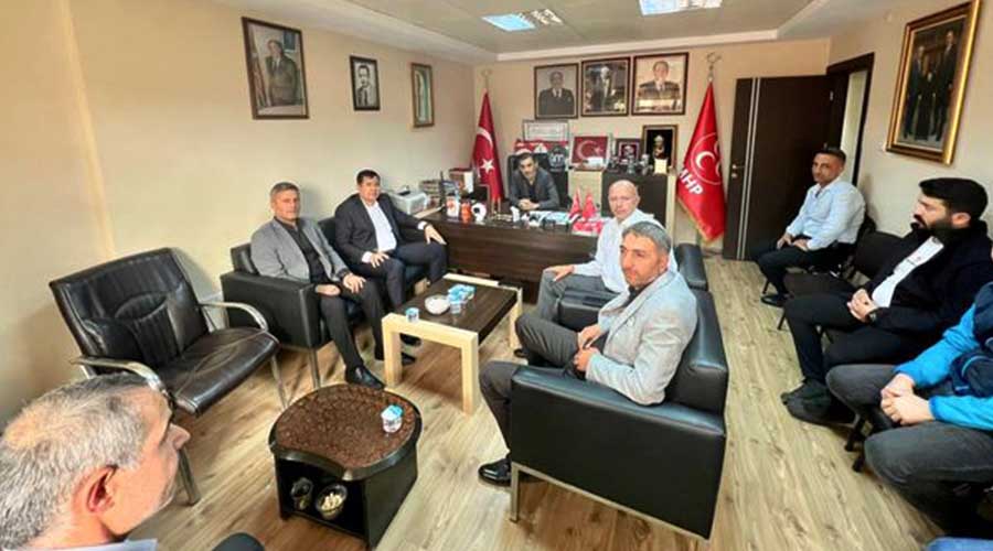 MHP İLÇE BAŞKANLIĞINA ZİYARET