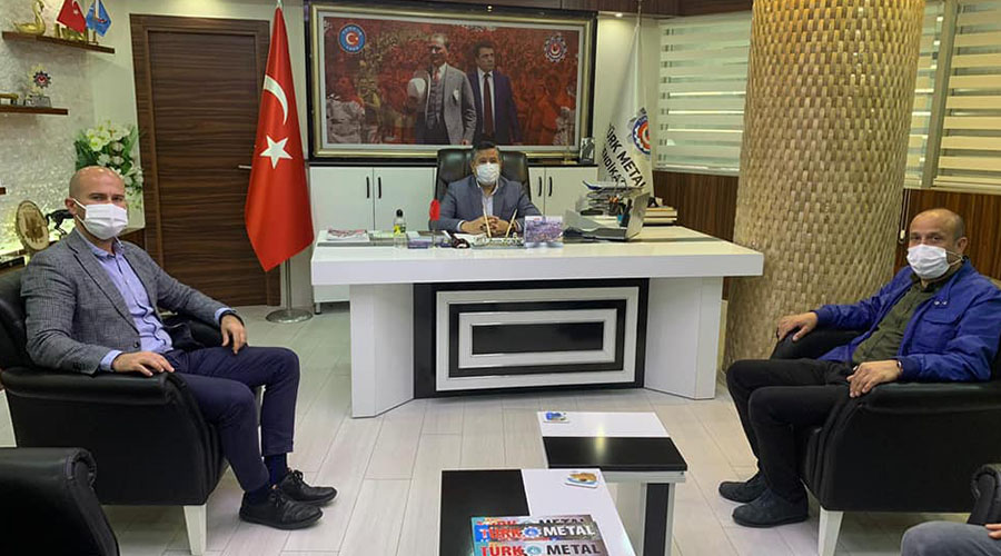 ARÇELİK-LG KLİMA İŞYERİ YÖNETİCİLERİNDEN ŞUBEMİZE ZİYARET