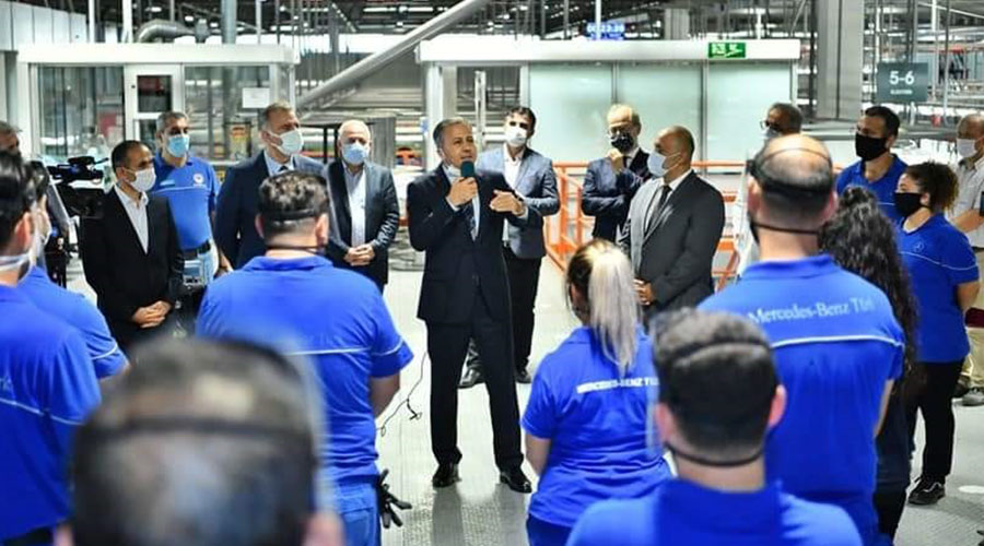 İSTANBUL VALİSİ YERLİKAYA, MERCEDES-BENZ TÜRK HOŞDERE FABRİKA ZİYARETİNDE BULUNDU 