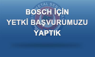 YETKİ BAŞVURUMUZUYAPTIK