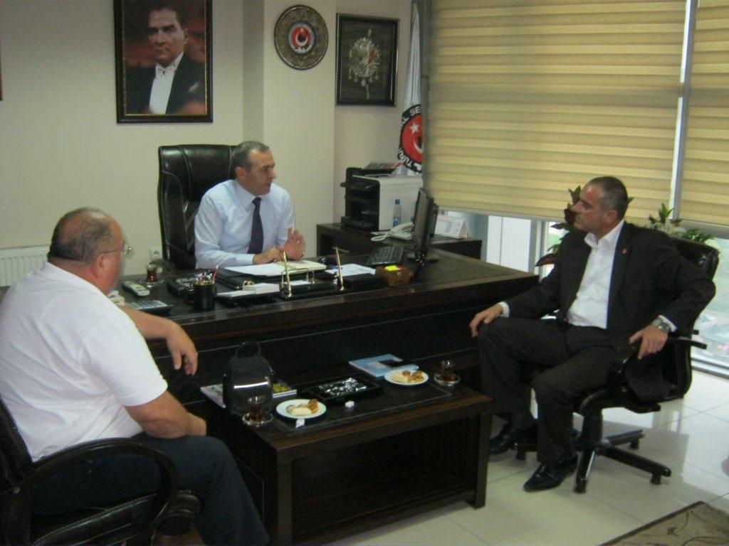 CHP Gemlik ilçe başkanı Sertaslan şubemizi ziyaret etti