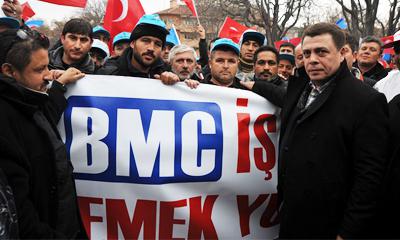 BMC İŞÇİLERİANKARADAN SESLENDİ