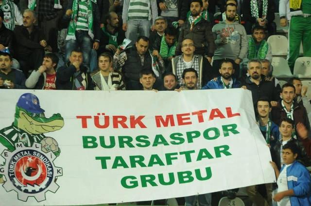 Türk Metal Bursaspor Taraftar Grubu Maçlarda Yerini Aldı