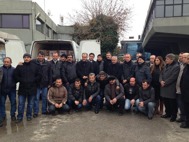 Feniş İşçilerine Erzak Yardımı Yapıldı
