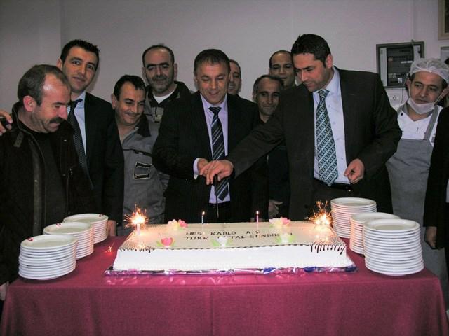 Hes Kablo (Hes Hacılar) A.Ş.'de Pastalı Kutlama