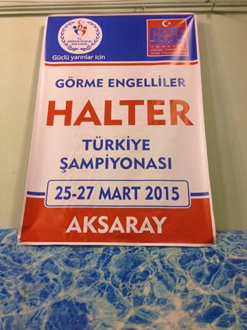 Görme Engelliler Türkiye Halter Şampiyonası 2015