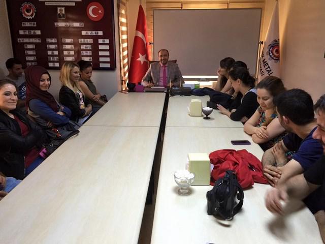 Üyelerimizden Şubemize Ziyaret
