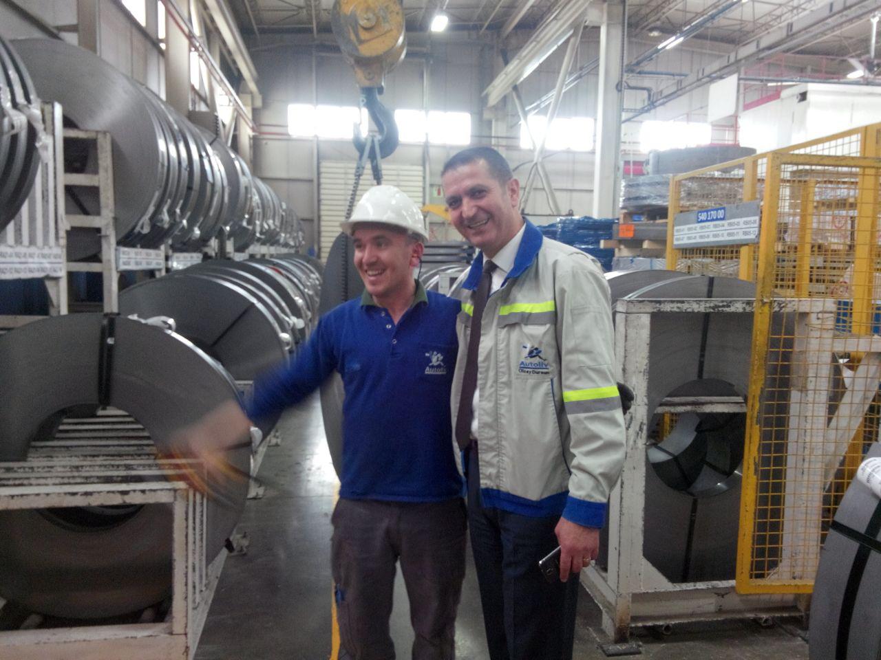 Şube Başkanımız Olcay DURSUN Autoliv Metal Pres İşyerimizde Çalışan Üyelerimizi Ziyaret Etti