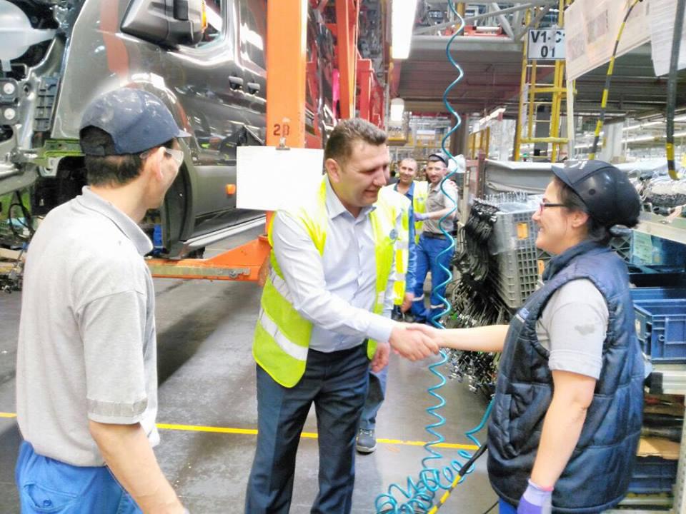 Başkanımız Mehmet Şener Ford Otomotivde Çalışan Üyelerimizi Ziyaret Etti