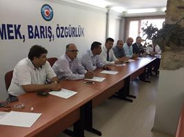 TÜRK-İŞ 8.Bölge Temsilciliği Ağustos Ayı Başkanlar Kurulu Toplantısı