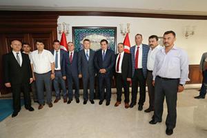 Türk-iş Başkanlar Kurulu Bursa Valiliğini ziyaret etti