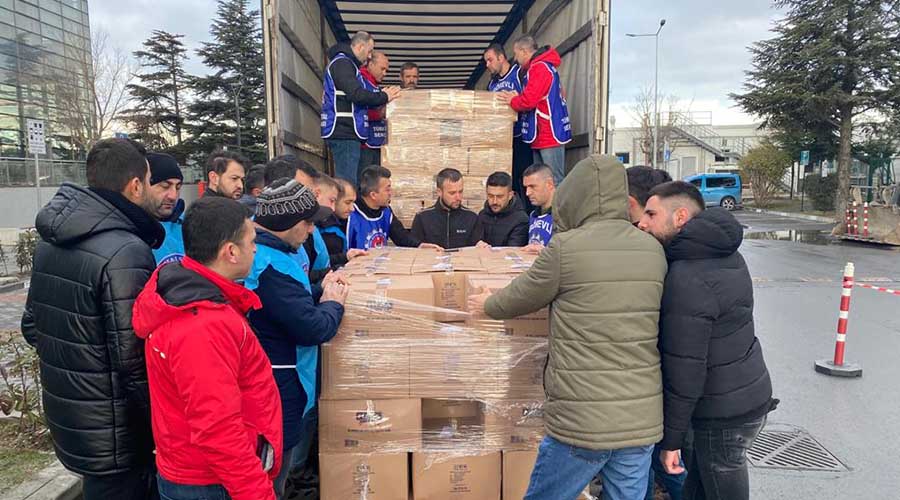 ÜYELERİMİZDEN DEPREM BÖLGELERİNE KUMANYA DESTEĞİ