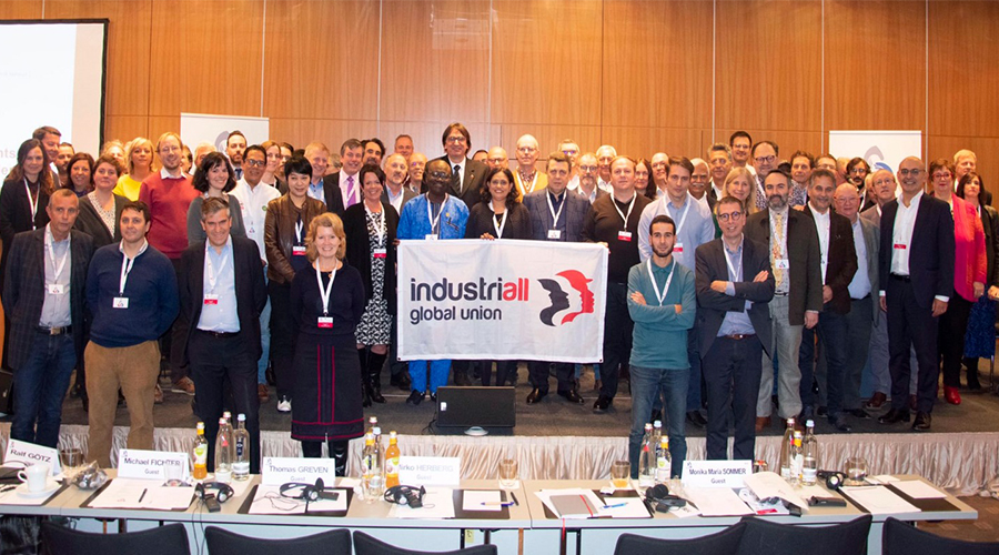 OUR PRESIDENT KAVLAK AT THE INDUSTRIALL CONFERENCE