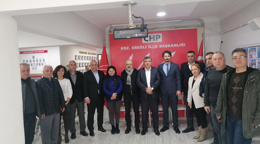 CHP EREĞLİ İLÇE BAŞKANLIĞINA HAYIRLI OLSUN ZİYARETİ