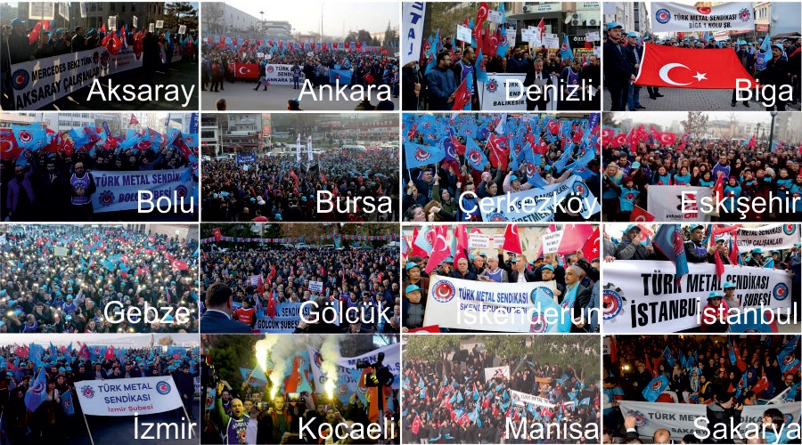 MYRIADS OF TÜRK METAL MEMBERS WENT TO THE SQUARES