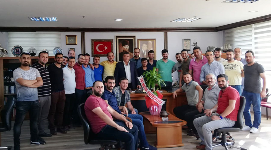 ÜYELERİMİZDEN ŞUBEMİZE TEŞEKKÜR ZİYARETİ