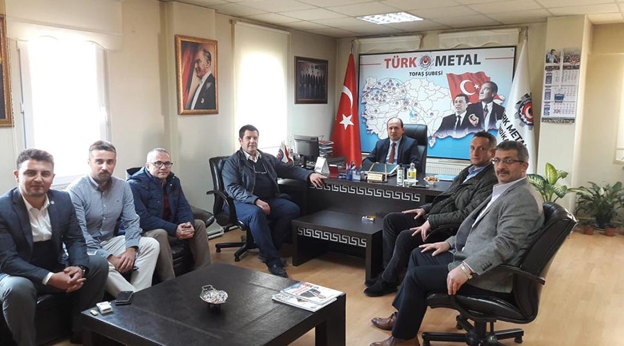 TOFAŞ YÖNETİCİLERİNDEN ŞUBEMİZE ZİYARET